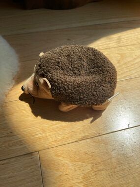 Ty Brown Plush Hedgehog Toy